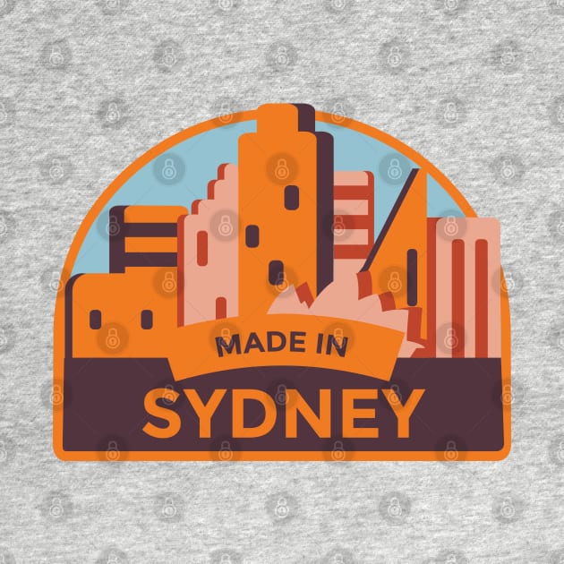 Made In Sydney Sticker by RajaGraphica